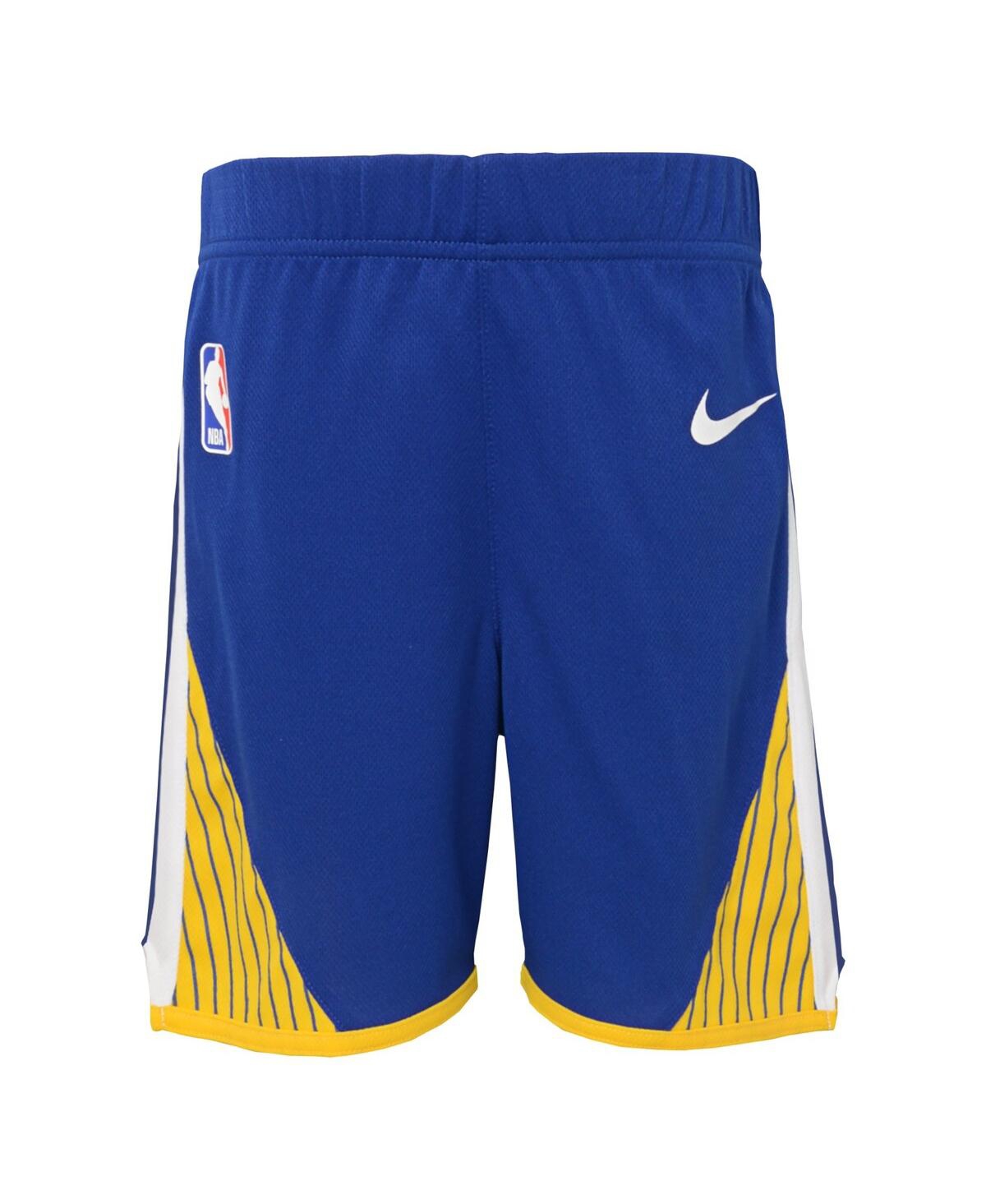 Nike Toddler Royal Golden State Warriors Icon Replica Shorts In Royal