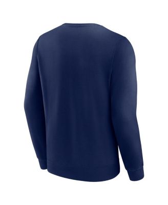 Men's Navy Minnesota Twins Focus Fleece Pullover Sweatshirt