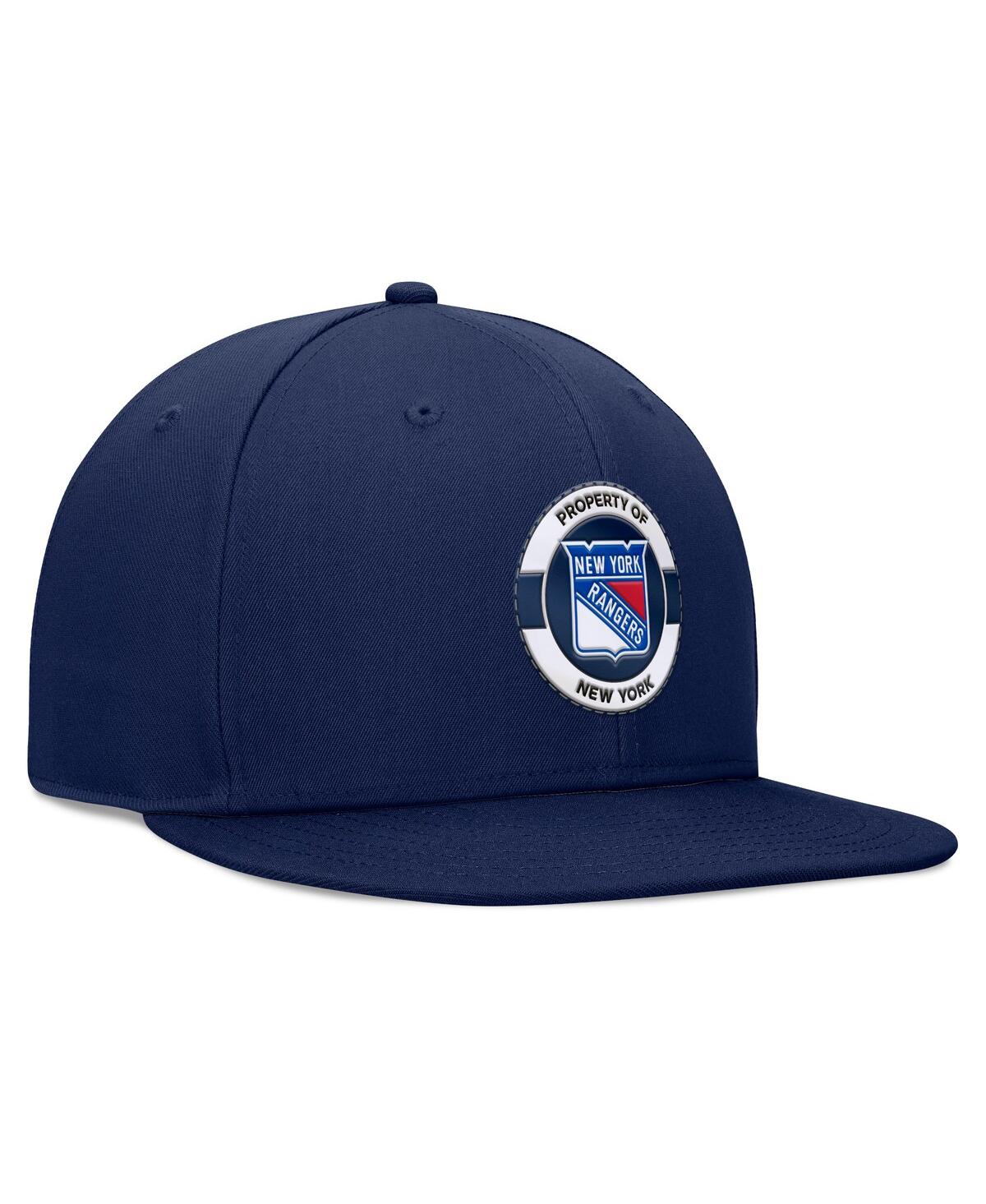Fanatics Men's Navy New York Rangers Authentic Pro Training Camp Snapback Hat In Navy