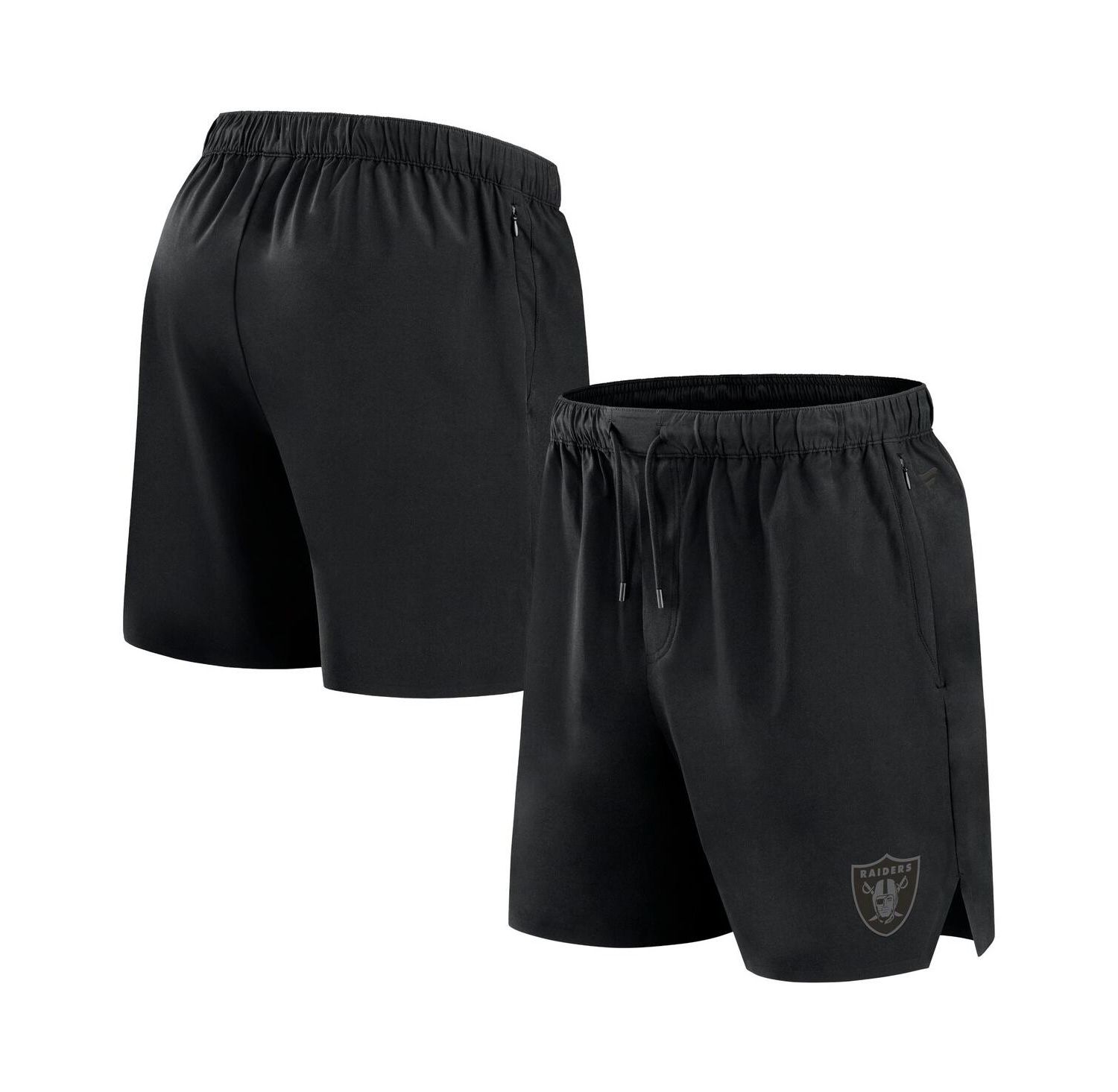 Men's Black Las Vegas Raiders Front Office Woven Shorts