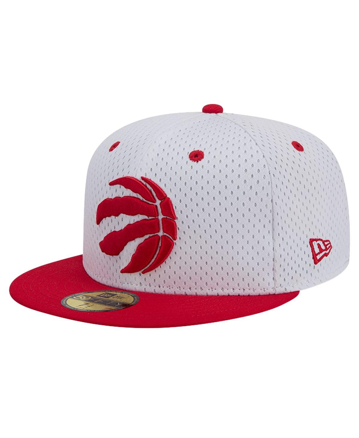New Era Men'sRed Toronto Raptors Throwback 2Tone 59FIFTY Fitted Hat - White, Red