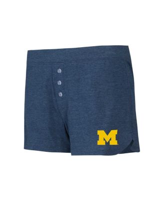 Men's Navy Michigan Wolverines Team Color Long Sleeve T-Shirt Shorts Set
