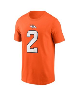 Men's Patrick Surtain II Orange Denver Broncos Name Number T-Shirt