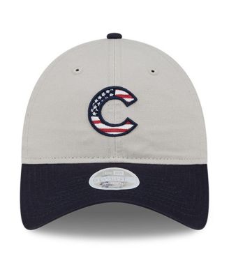 Women's Black Chicago Cubs 2024 Fourth of July 9TWENTY Adjustable Hat