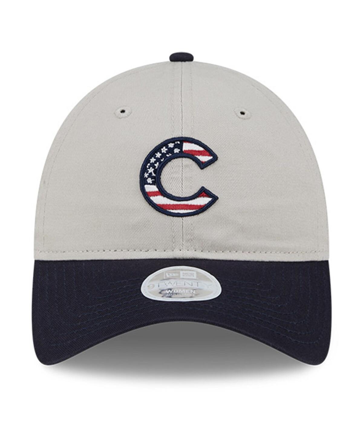 New Era Women's Black Chicago Cubs 2024 Fourth Of July 9twenty Adjustable Hat In Black