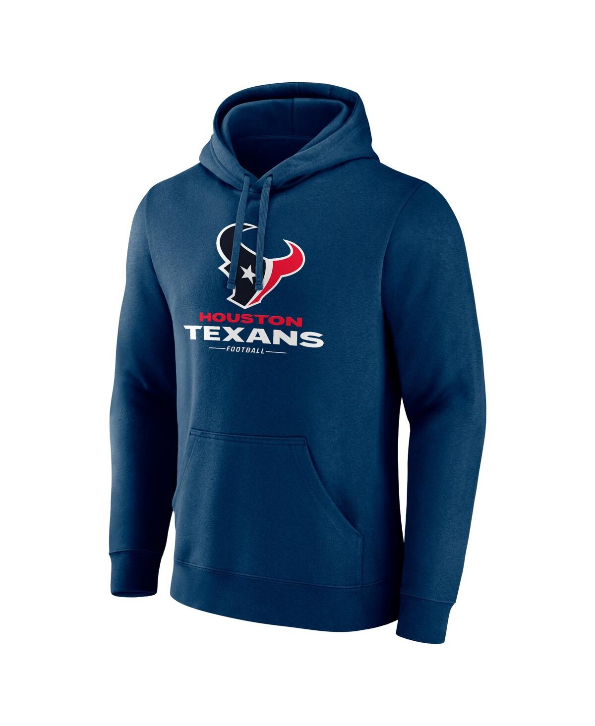 Fanatics Men's Navy Houston Texans Team Lock-up Pullover Hoodie In Navy