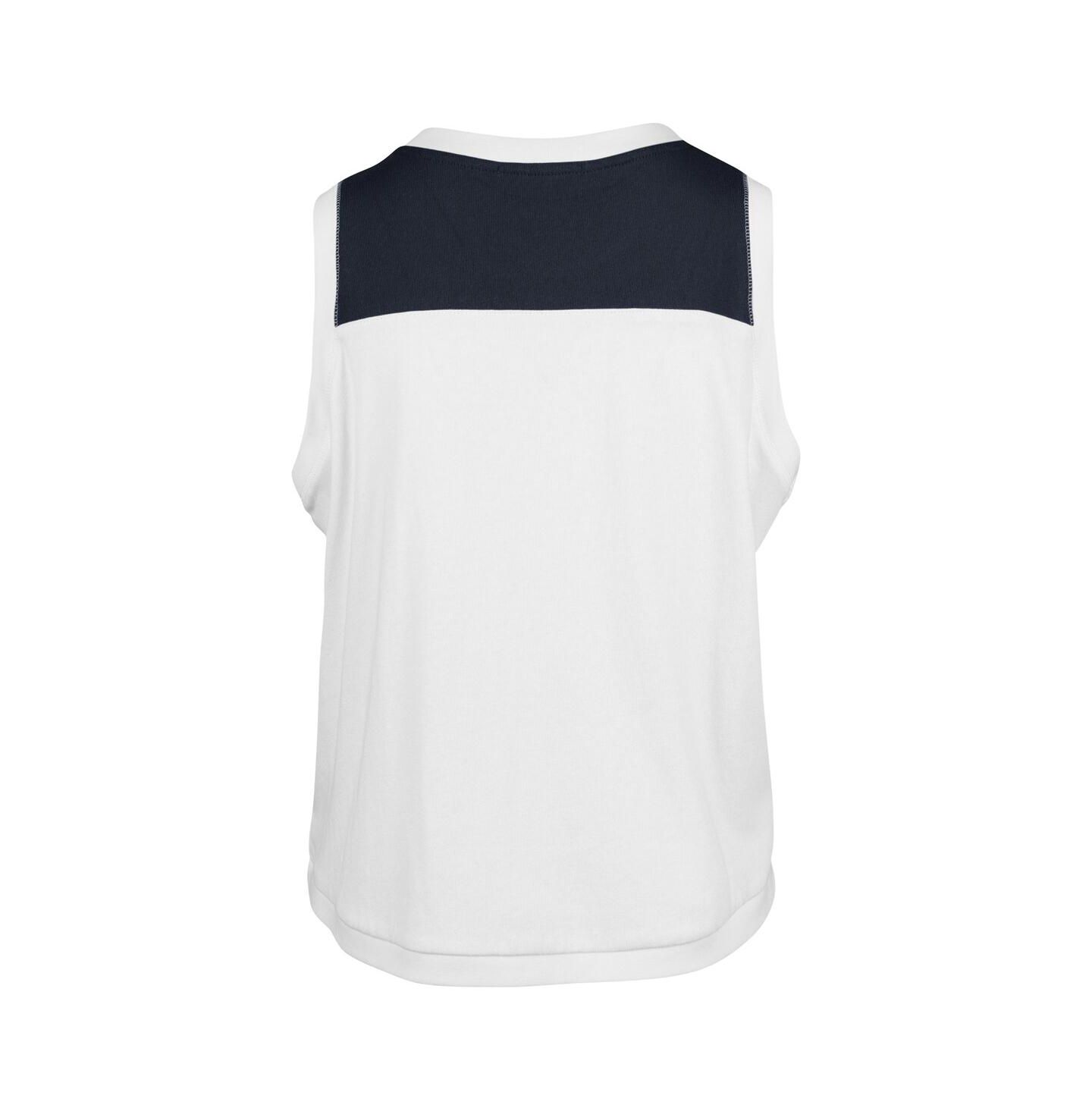 Женский топ '47 Brand White/Navy Atlanta Braves Plus Size Waist Length Muscle — фото 3