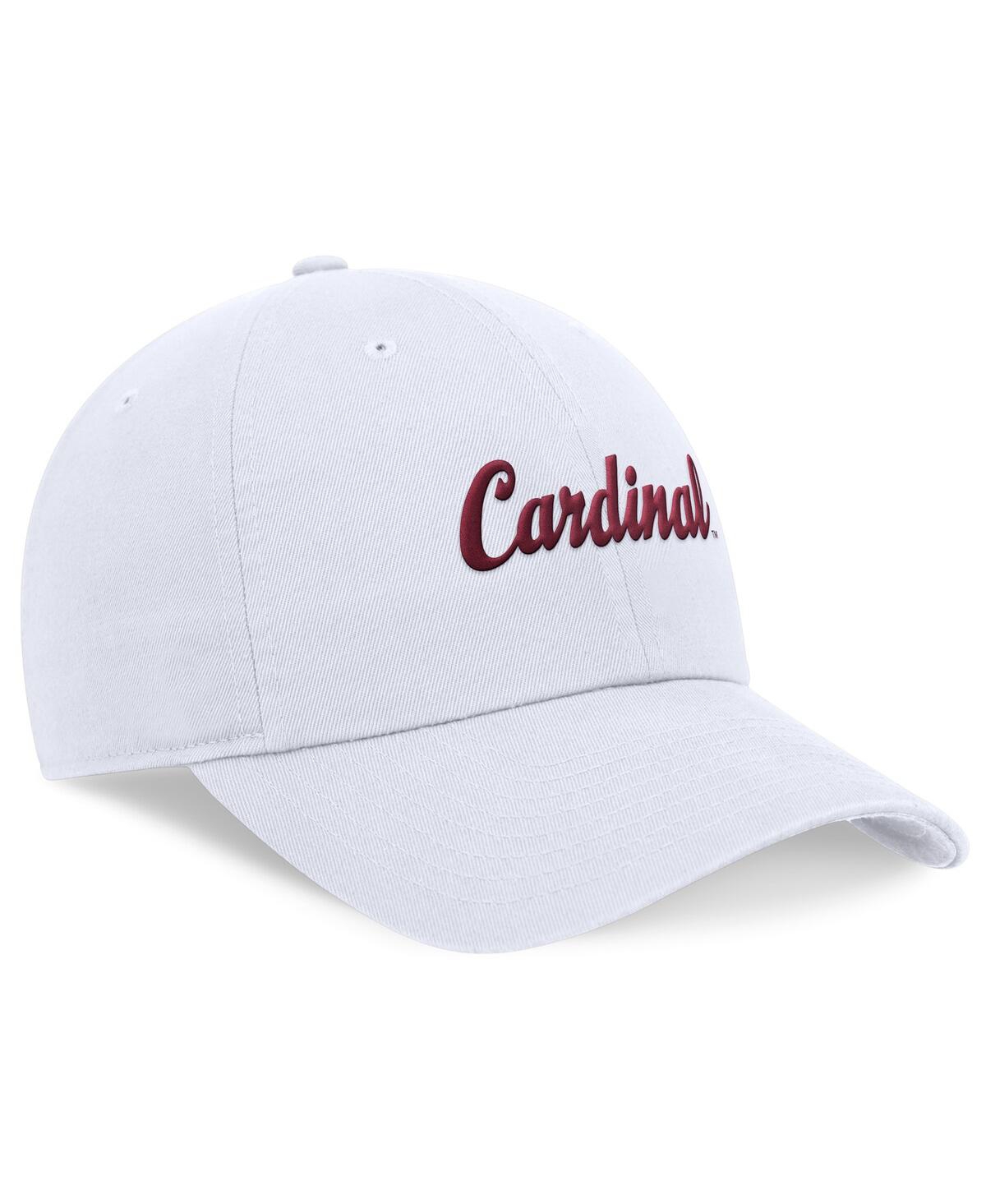 Nike Men's White Stanford Cardinal Legacy Club Performance Adjustable Hat In White