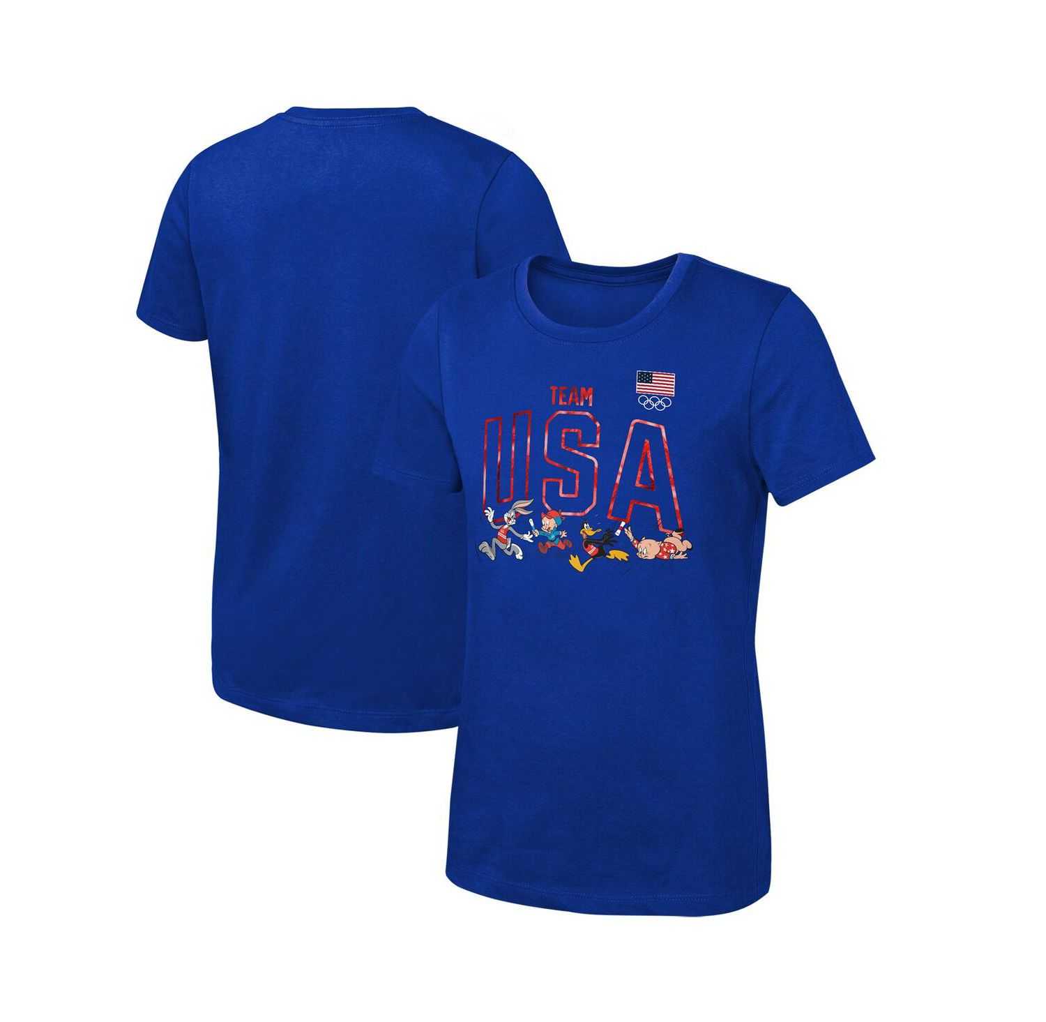 Big Boys and Girls Royal Team USA Looney Tunes T-Shirt