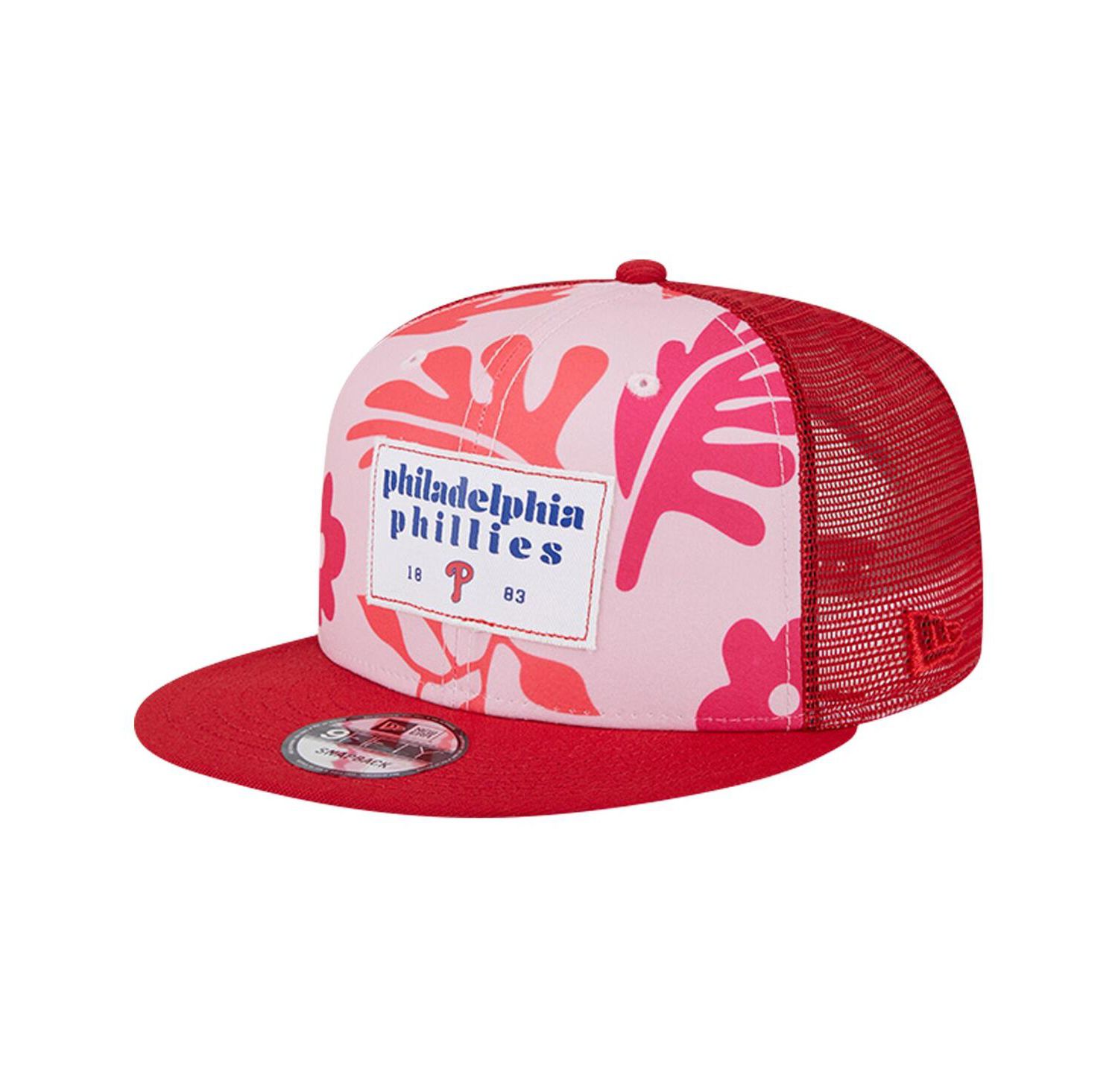 Men's Red Philadelphia Phillies Bikini Bottom Trucker 9FIFTY Snapback Hat