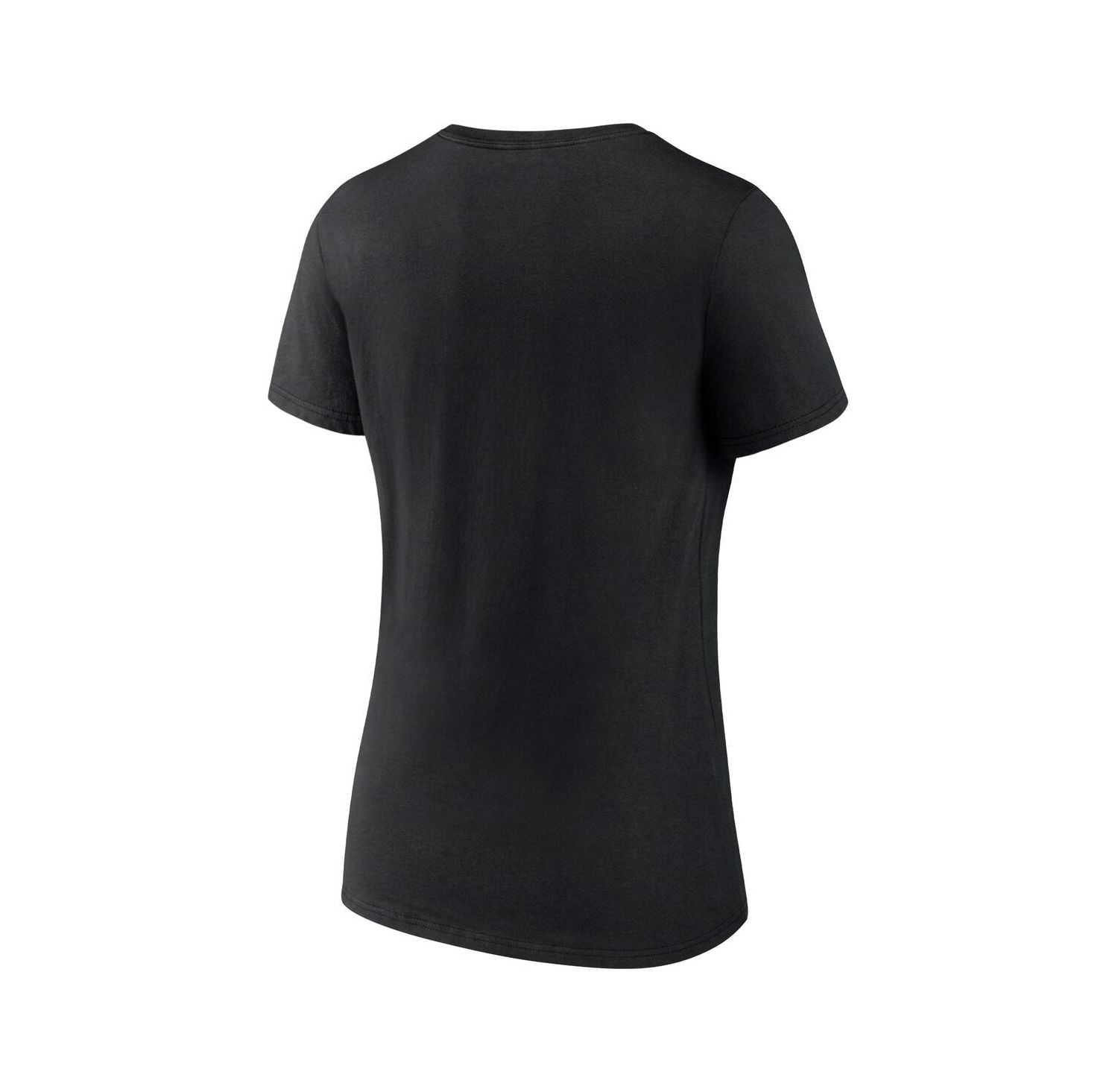 Women's Black Utah Hockey Club Draft Logo V-Neck T-Shirt