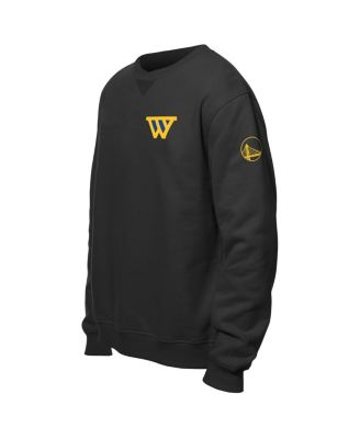 Men's Black Golden State Warriors "W" Statement Pullover Sweatshirt