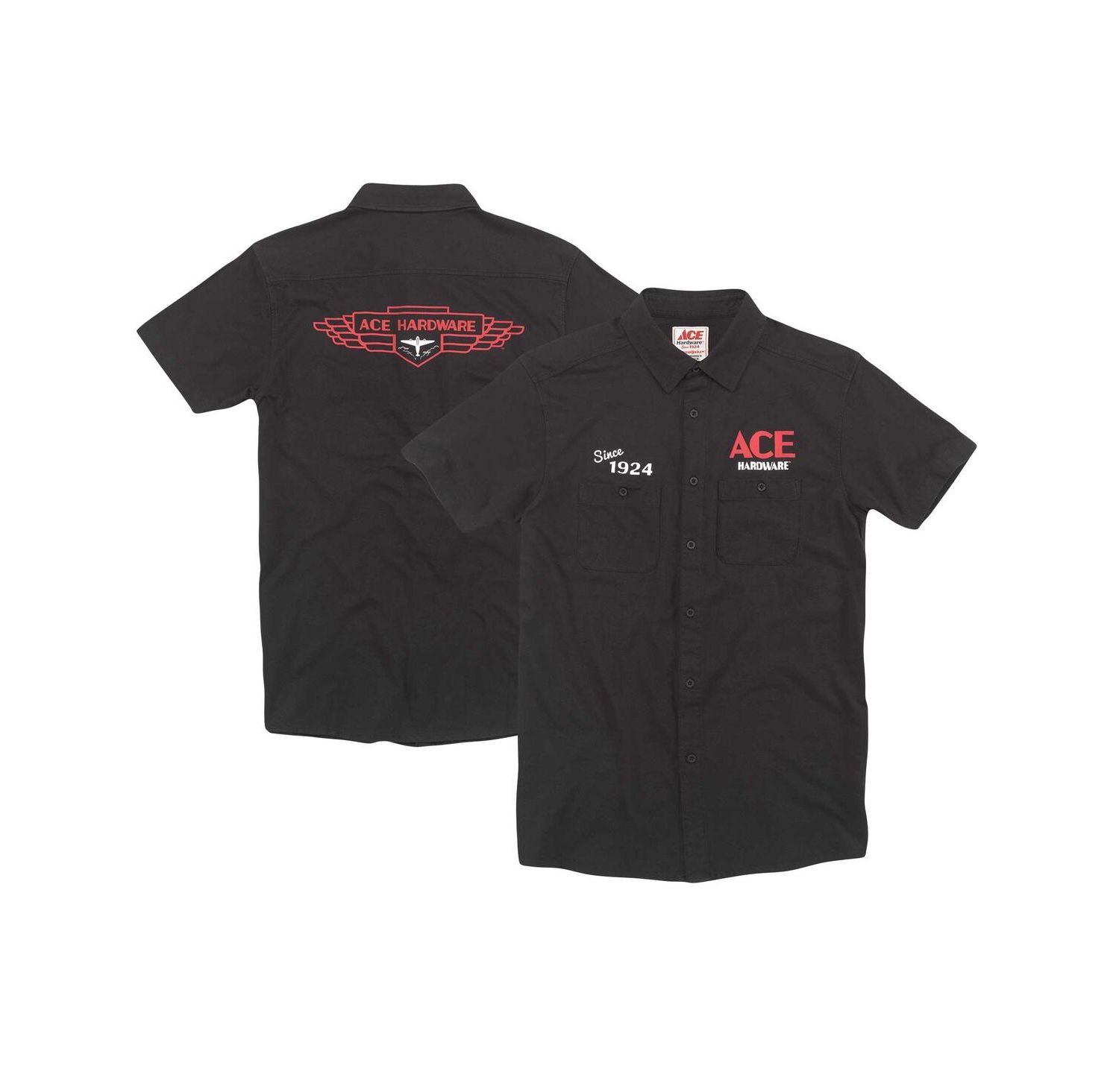 Men's Black Ace Hardware Brew Master Button-Up Shirt