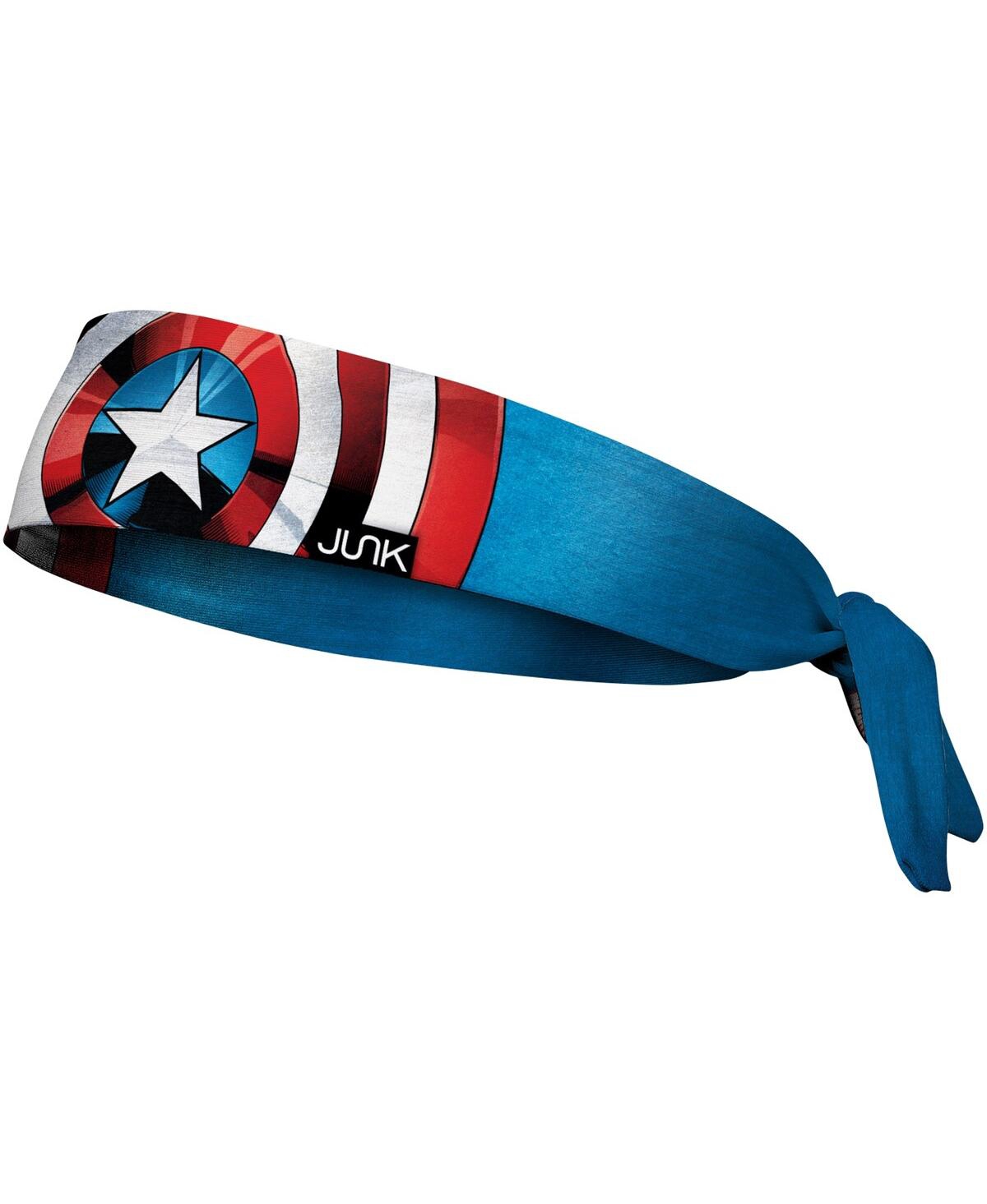 Junk Brands Men's and Women's Captain America Shield Tie Headband - White
