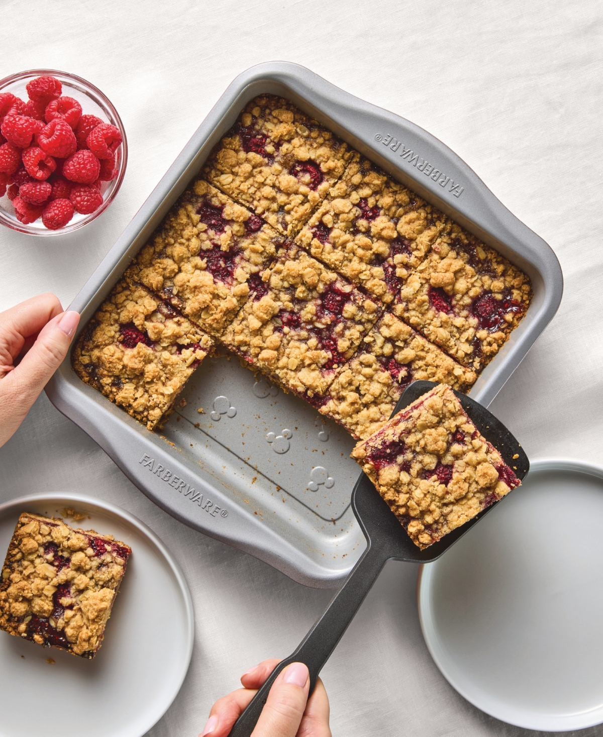 Farberware Bake With Mickey Mouse 9-inch Square Cake Pan In Red