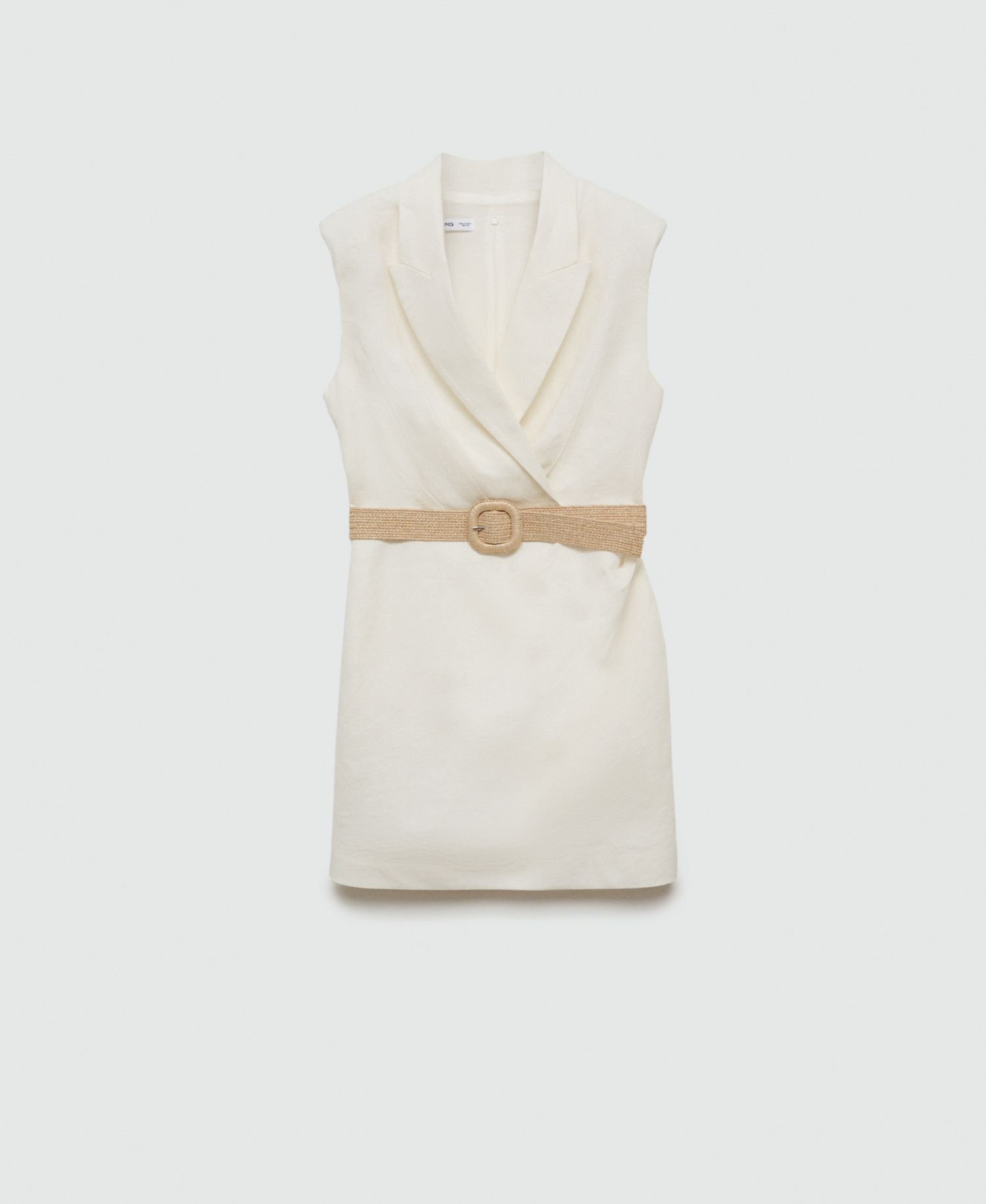 Women's Belt Linen Dress