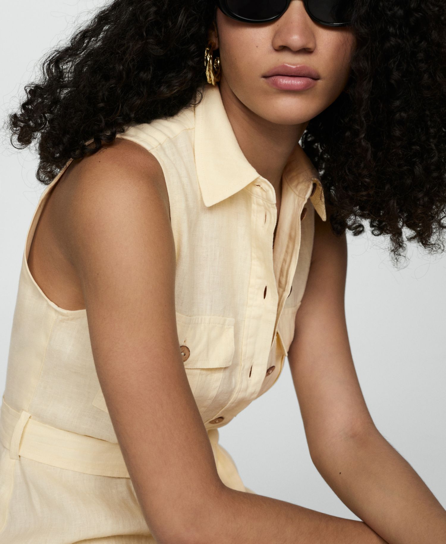Women's Linen Shirty Dress