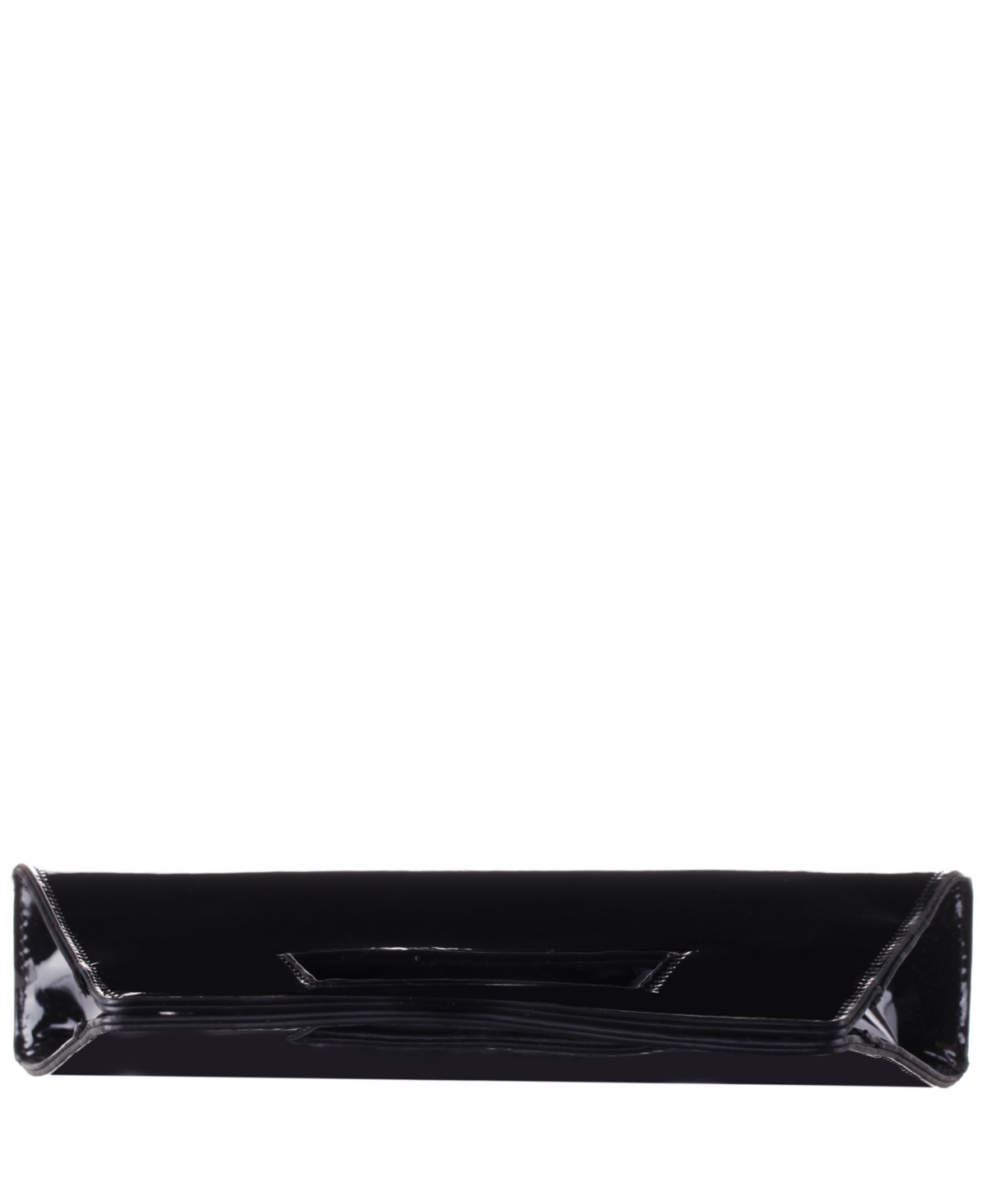 Shop Nina Cut Out Handle Trapezoid Clutch In Black