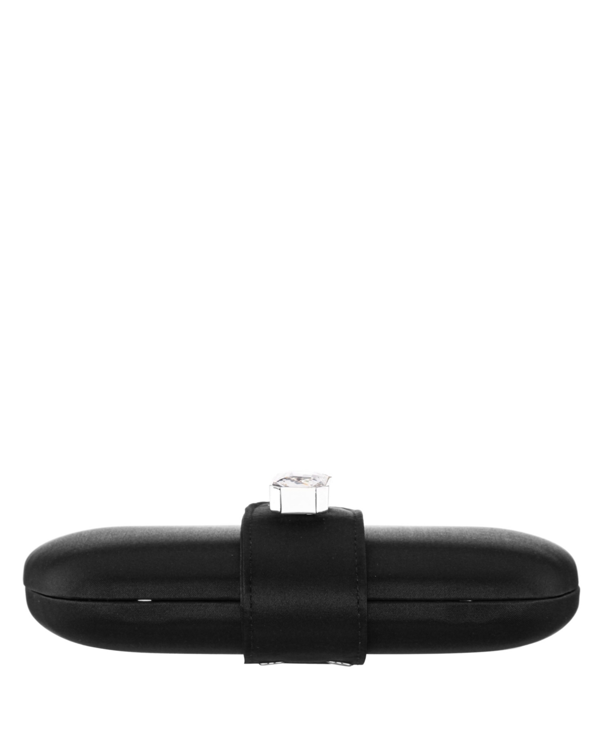 Shop Nina Crystal Embellished Tab Minaudiere Clutch In Black