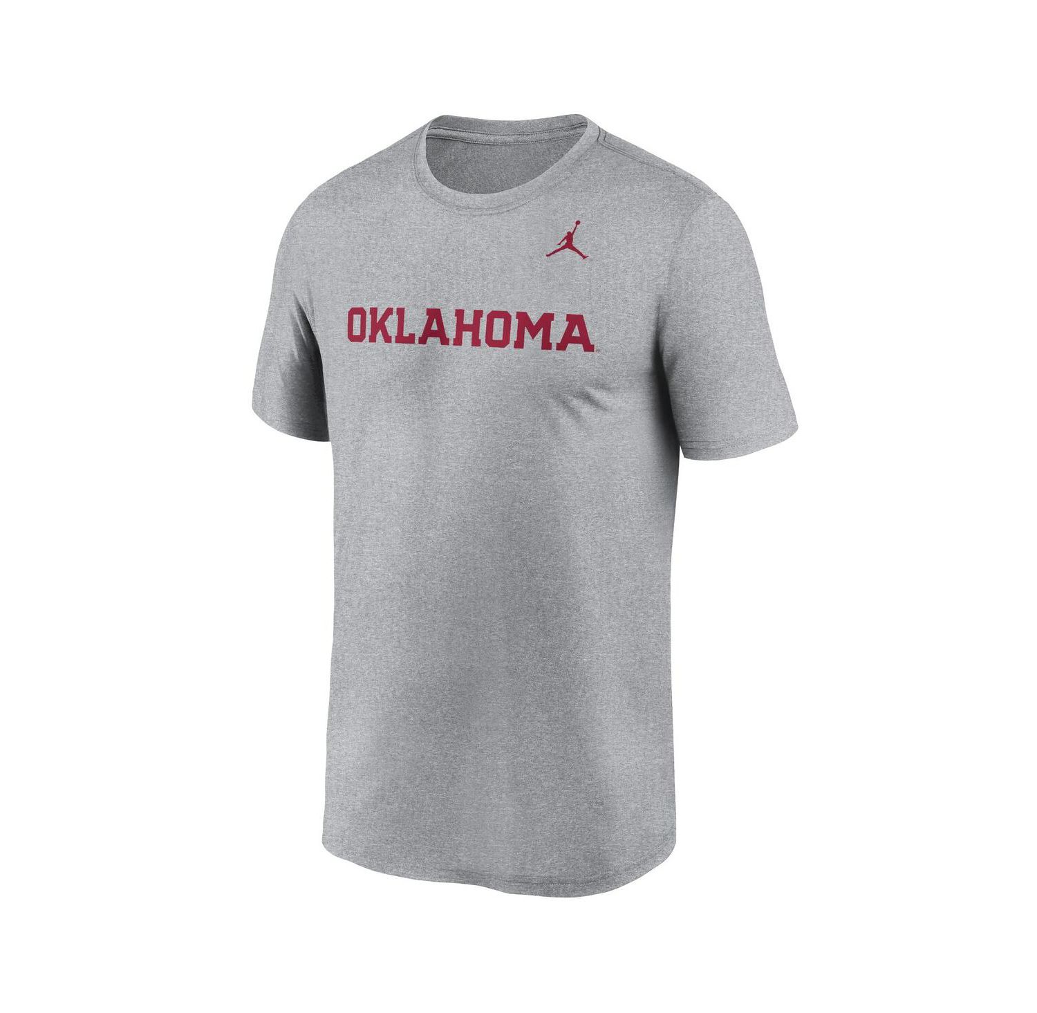 Men's Heather Gray Oklahoma Sooners Primetime Legend Wordmark T-Shirt