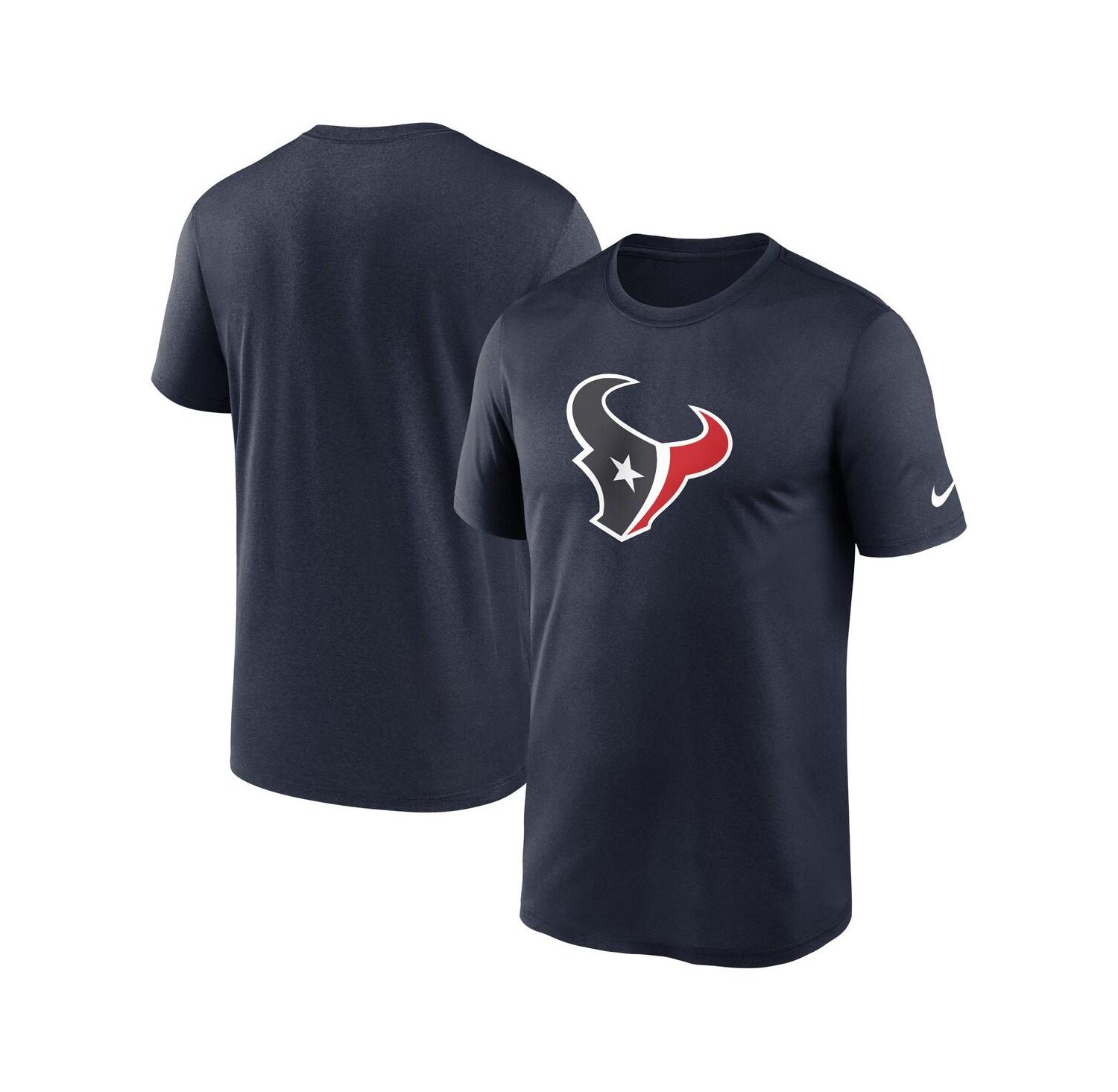 Men's Navy Houston Texans Legend Logo Performance T-Shirt