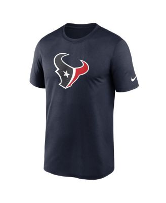 Men's Navy Houston Texans Legend Logo Performance T-Shirt