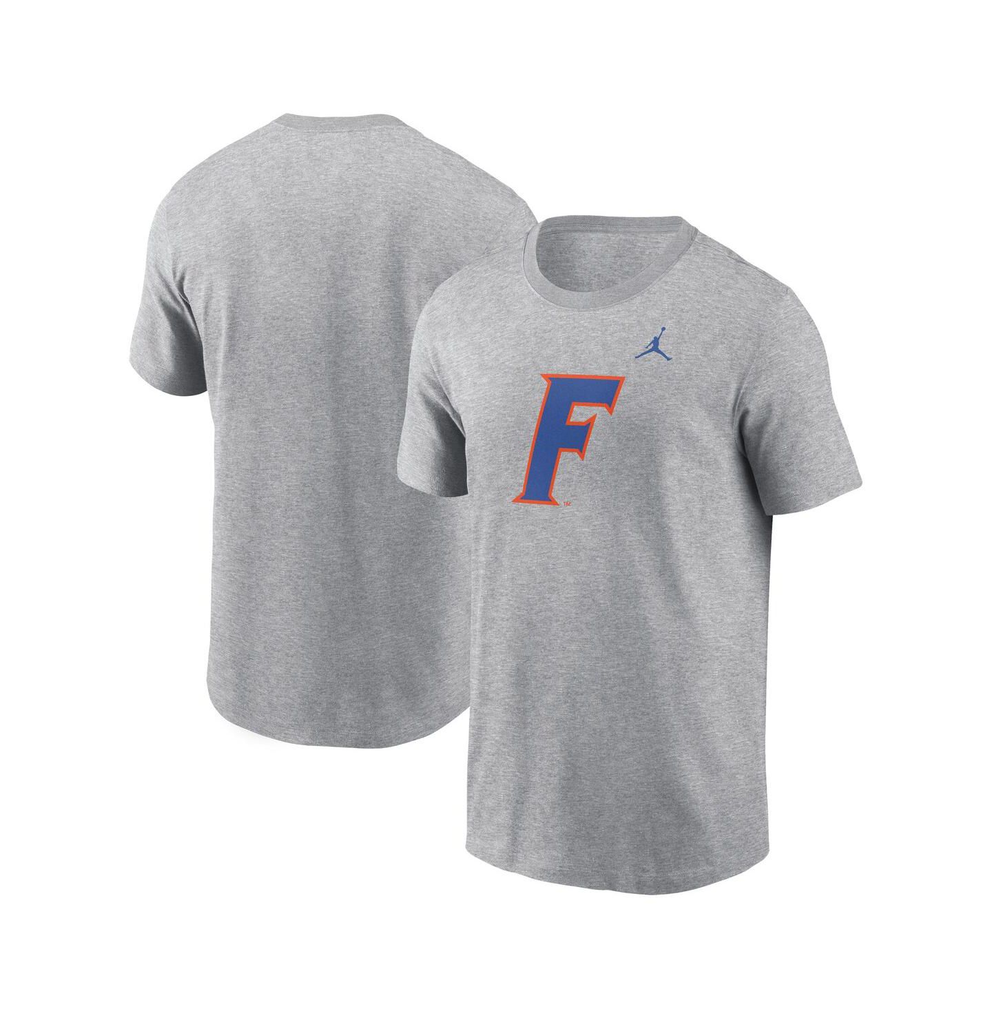 Мужская футболка Jordan Florida Gators Primetime Legend Alternate Logo, цвет: Меланжевый серый — фото 1