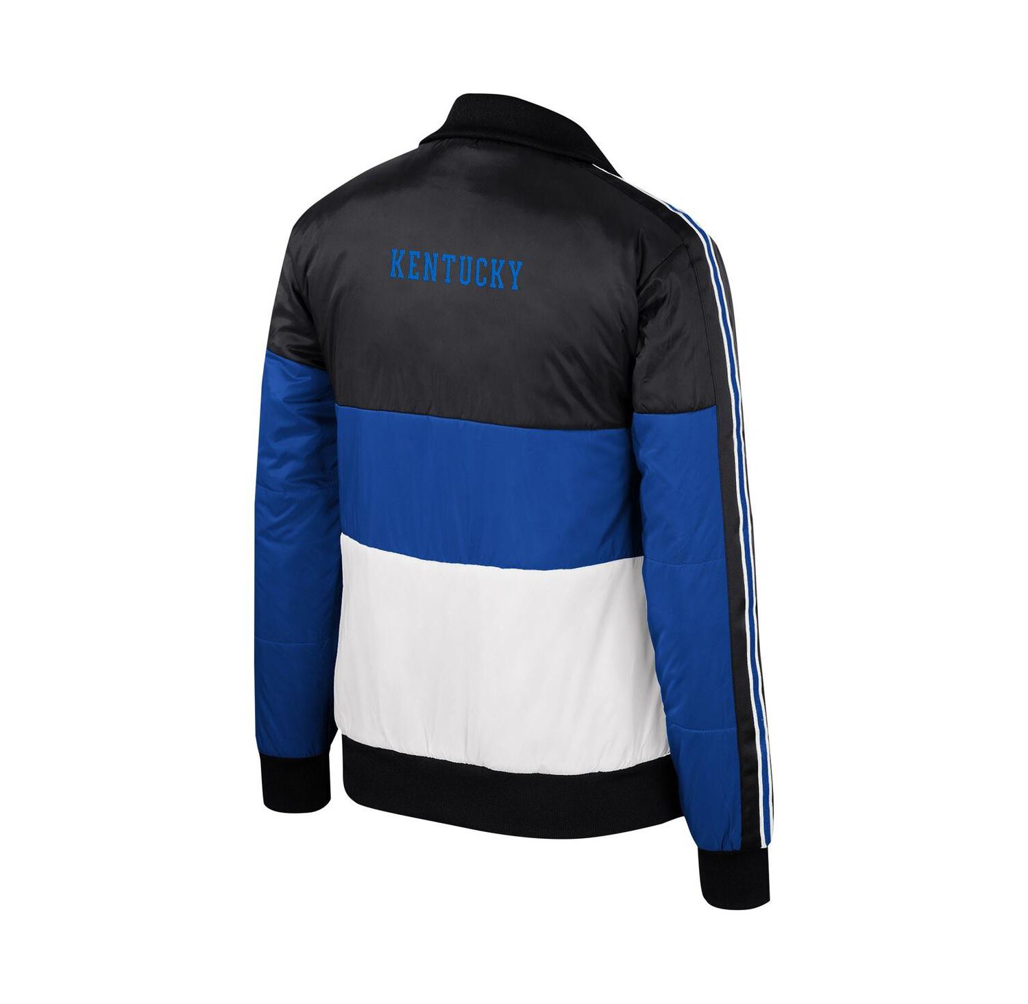 Women's Royal Kentucky Wildcats Color-Block Puffer Full-Zip Jacket