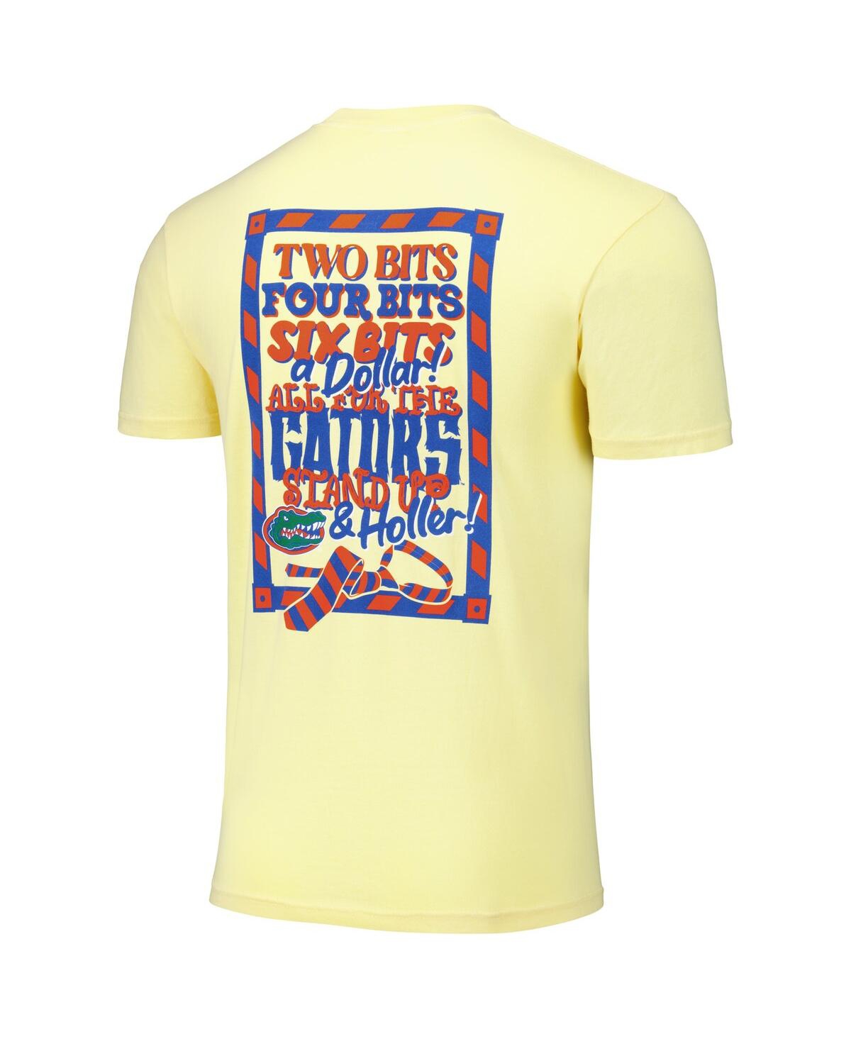 Image One Men's And Women's Yellow Florida Gators Hyper Local Two Bits Twenty-three T-shirt In Yellow