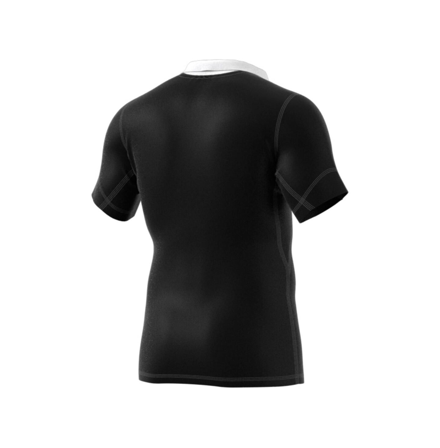 Мужской топ adidas Black New Zealand Rugby 2024/25 Home Authentic Jersey — фото 4