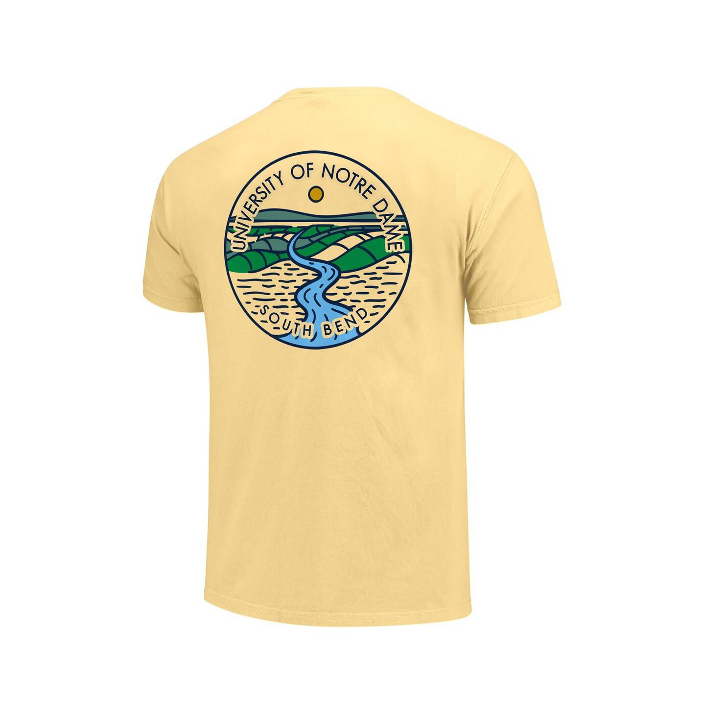 Футболка Image One Gold Notre Dame Fighting Irish Scenic Comfort Colors — фото 3