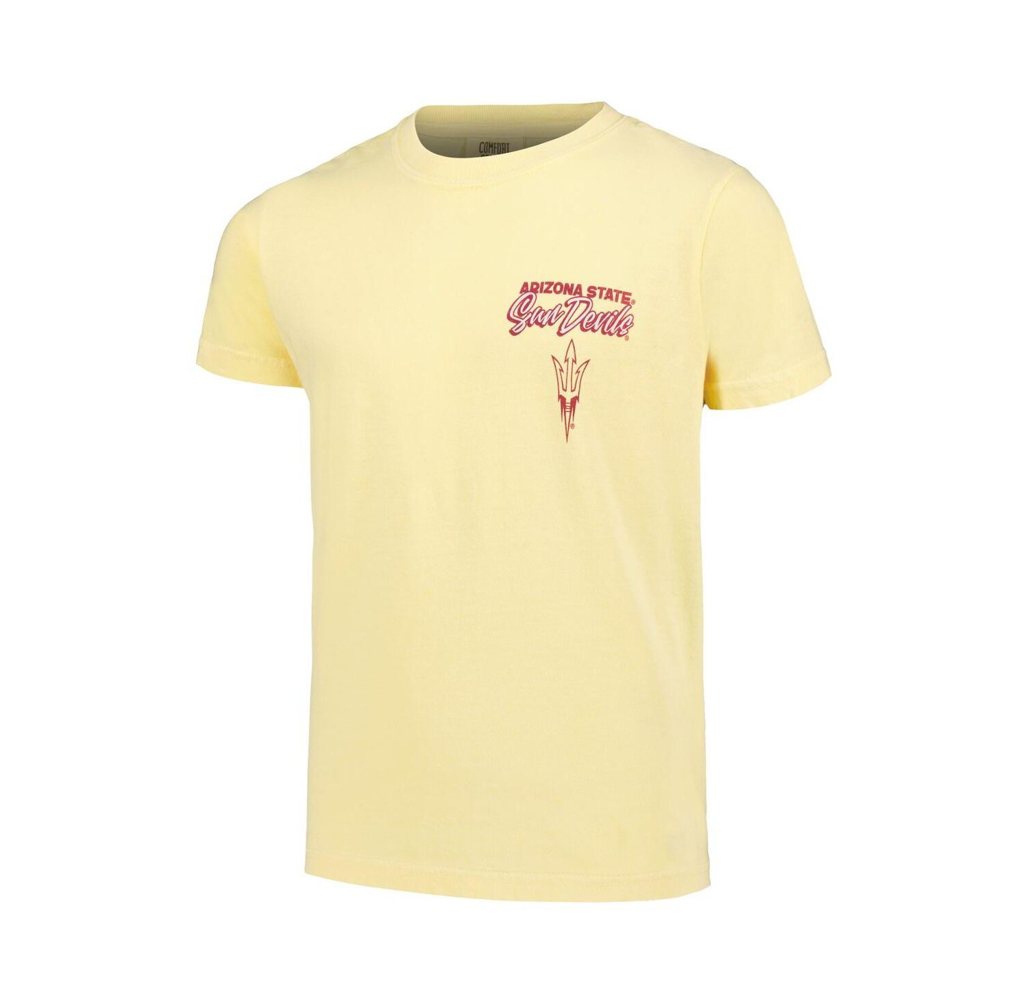 Big Boys and Girls Gold Arizona State Sun Devils Hyperlocal Comfort Colors T-Shirt