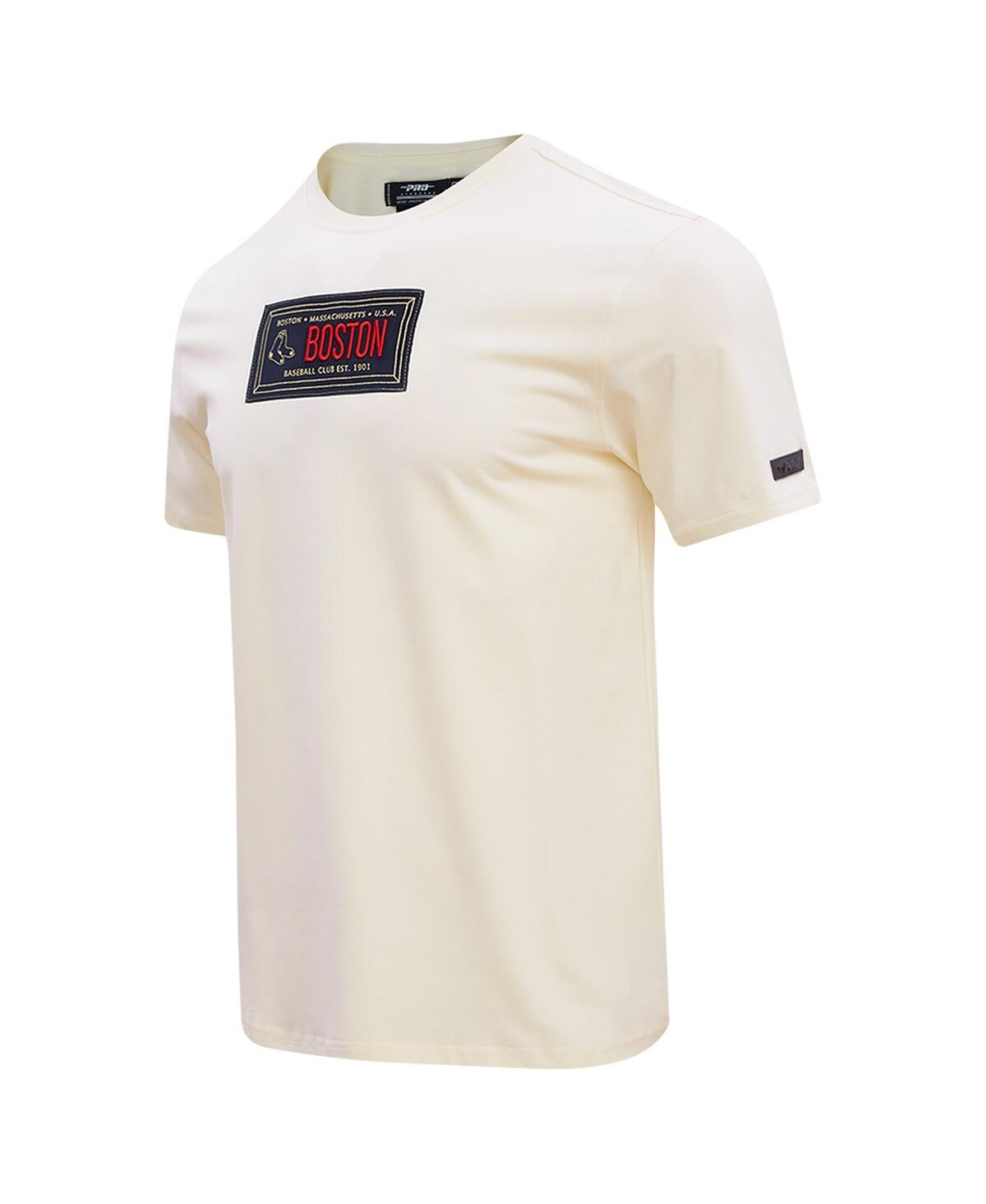 Shop Pro Standard Men's Cream Boston Red Sox Club Member Badge T-shirt