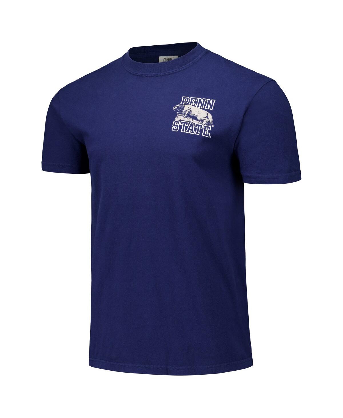 Image One Men's And Women's Navy Penn State Nittany Lions Hyper Local Lion Shrine Sketch T-shirt In Navy