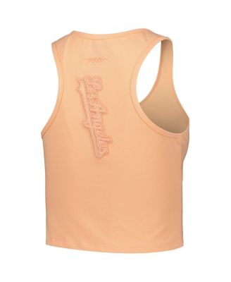 Women's Orange Los Angeles Dodgers Neutral Fitted Racerback Tank Top