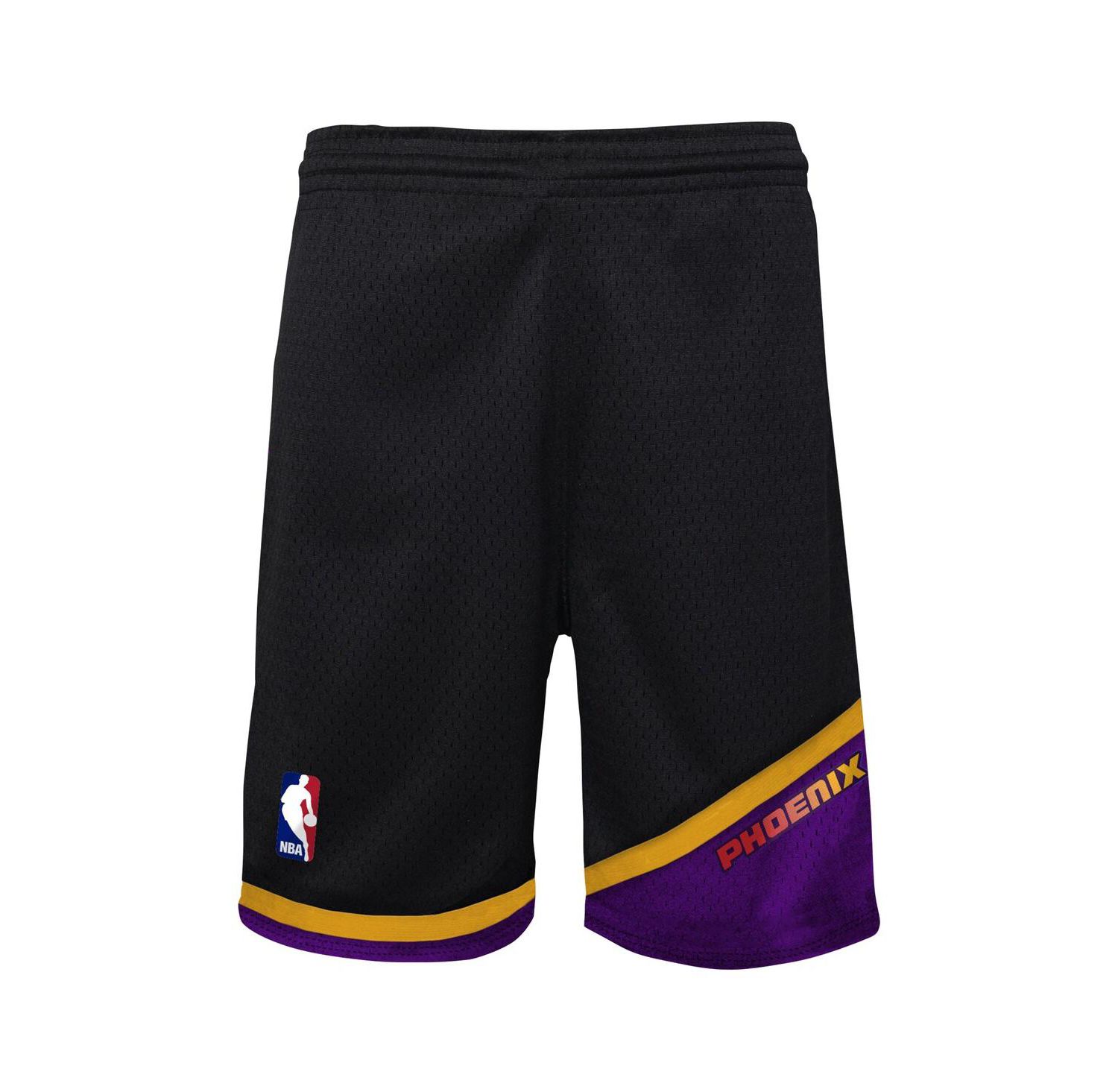 Big Boys and Girls Black Phoenix Suns Hardwood Classics Swingman Shorts