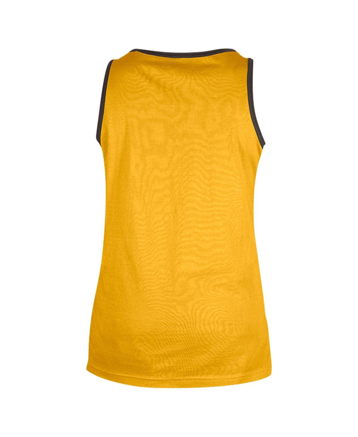 New Era Men'sSan Diego Padres Jersey Ringer Tank Top - Gold