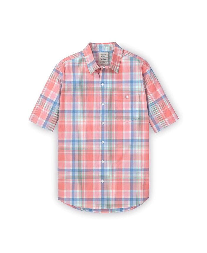 Hope & Henry Men's Long Sleeve Poplin Button Down Shirt - Organic Cotton, Soft Sueded Finish - View #3