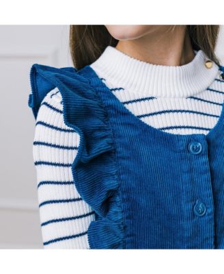 Toddler Girls Short Sleeve Ruffle Jumper