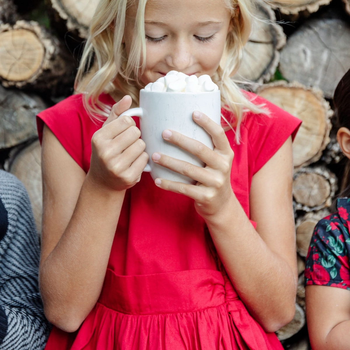 Hope & Henry Big Girls Cap Sleeve Party Dress with Bow Sash