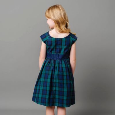 Big Girls Cap Sleeve Party Dress with Bow Sash