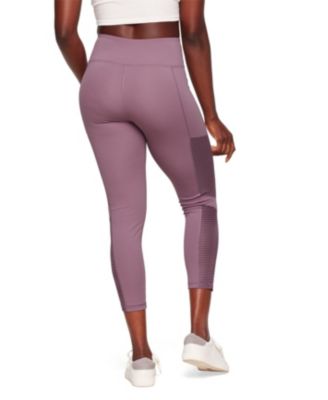 Cali Women's Active 7/8 Legging With Striped Mesh