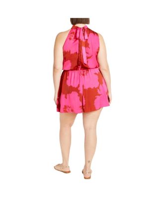 Plus Size Kiana Print Romper