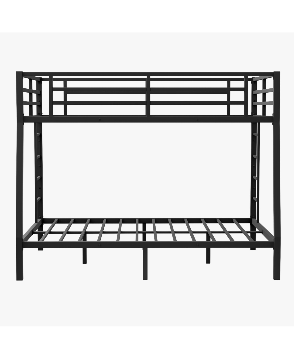 Streamdale Furniture Full Xl over Queen Bunk Bed, Sturdy Metal Frame, Noise Reduced, No Box Spring