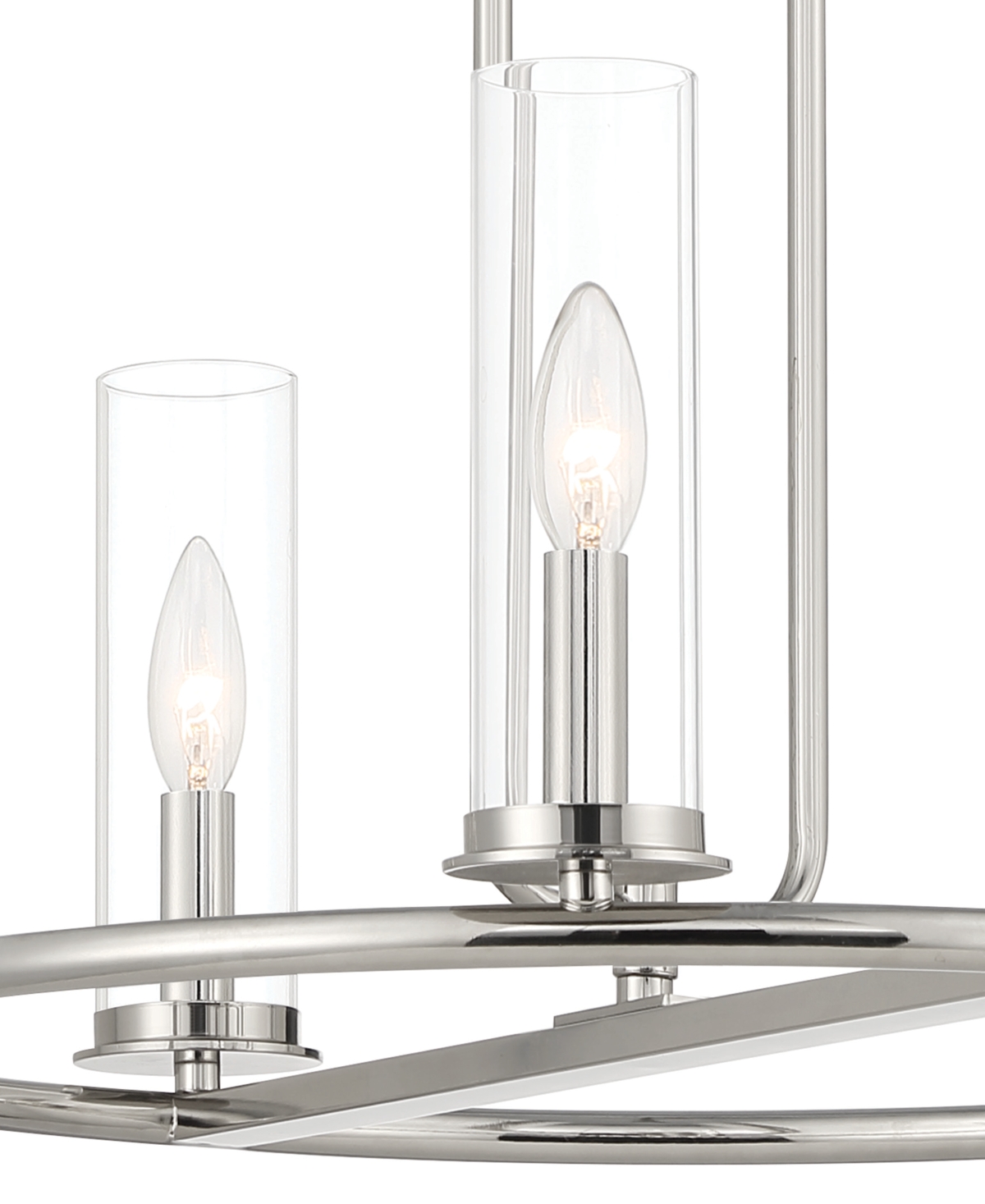 Designer's Fountain Hudson Heights 22.75" Metal 5 Light Chandelier In Polished Nickel