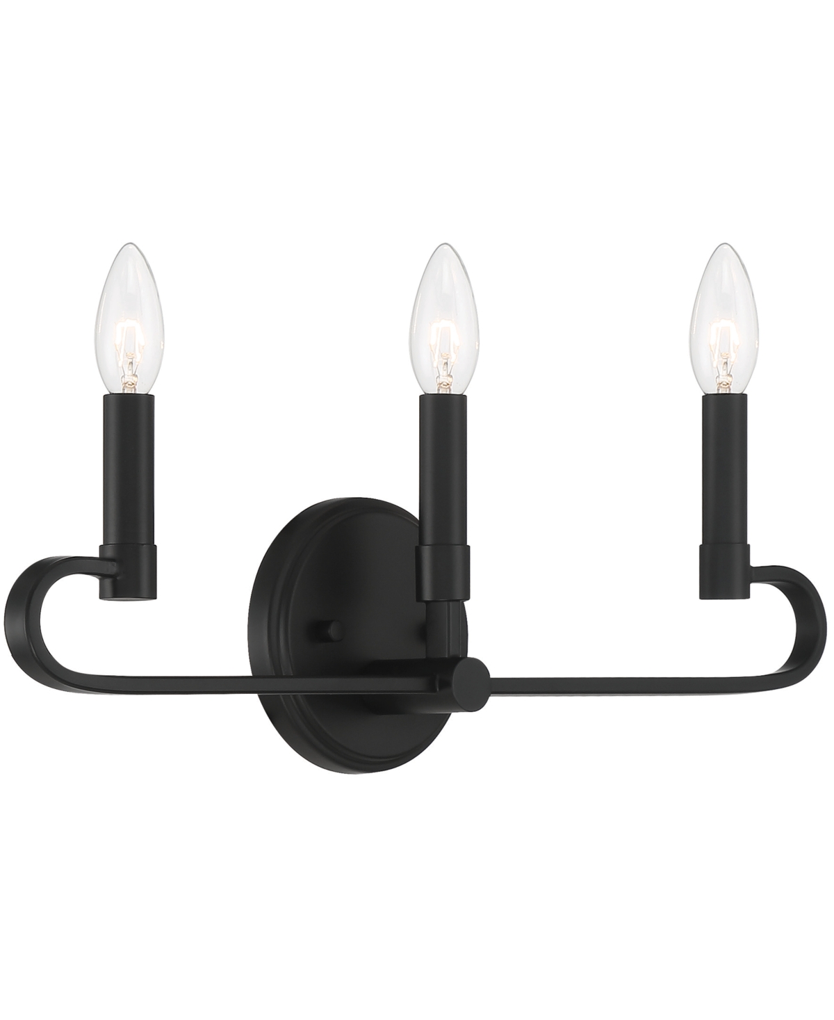 Designer's Fountain Summit 20" Metal 3 Light Vanity In Matte Black