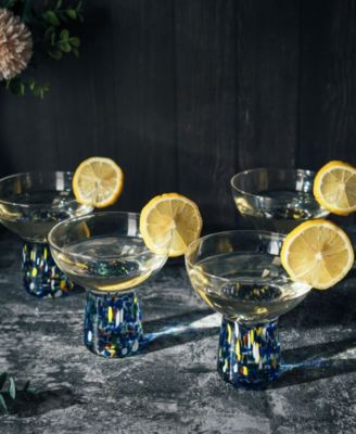 Stemless Margarita Glasses Set of 4