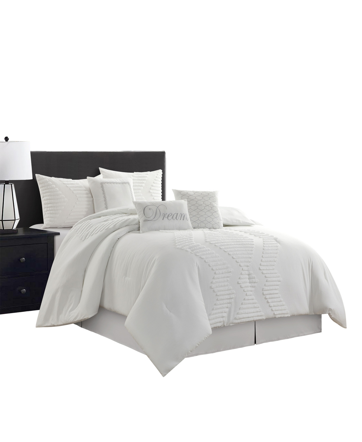 Stratford Park Galatea Tufted Embroidery 7-Pc. Comforter Set