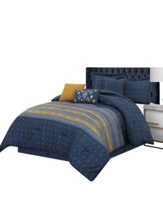 Minerva Geometric 7-Pc. Comforter Set, King