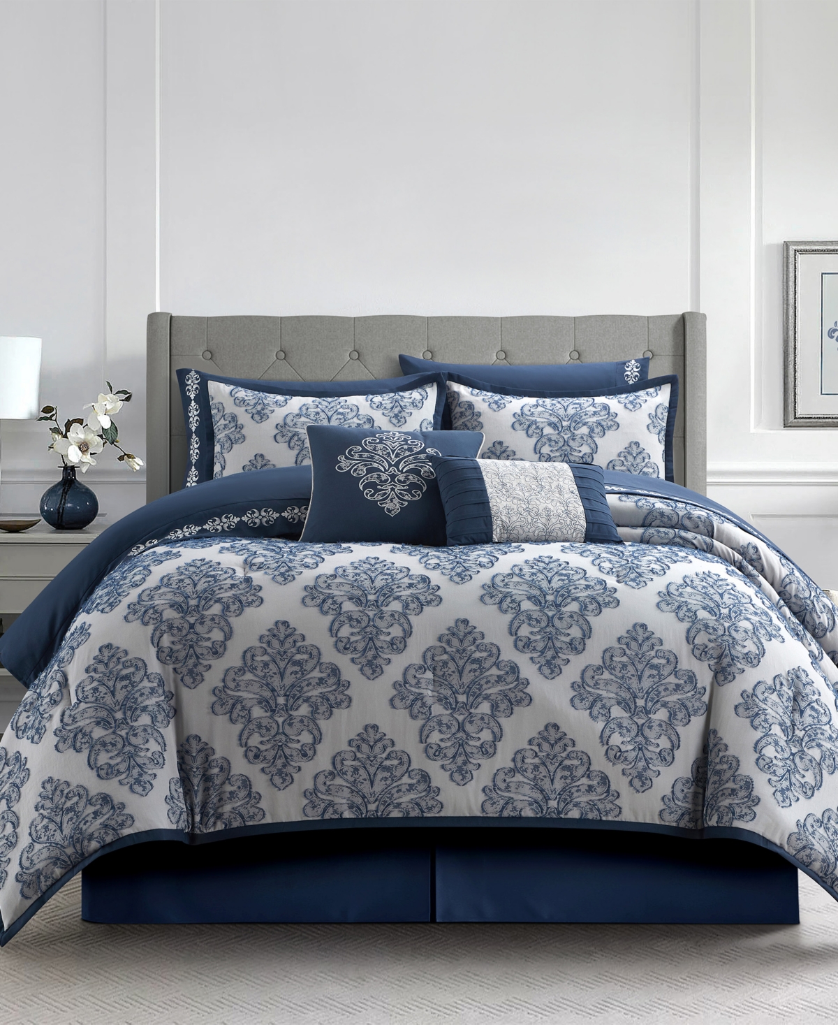 Stratford Park Lubava Clip Jacquard 10-Pc. Comforter Set